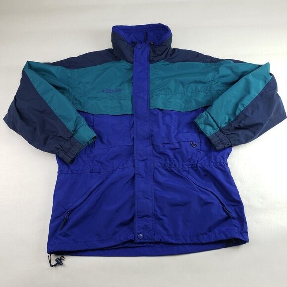 Vintage Salt Lake 2002 Olympics Columbia Williwaw Jacket Mens Large Blue 3 in 1 - Picture 1 of 13